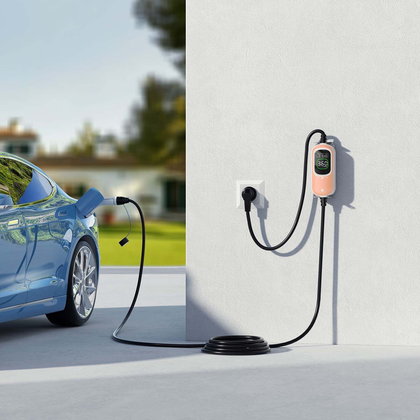 RHEIDON TECH 3,6kW Cargador Portátil Tipo 2