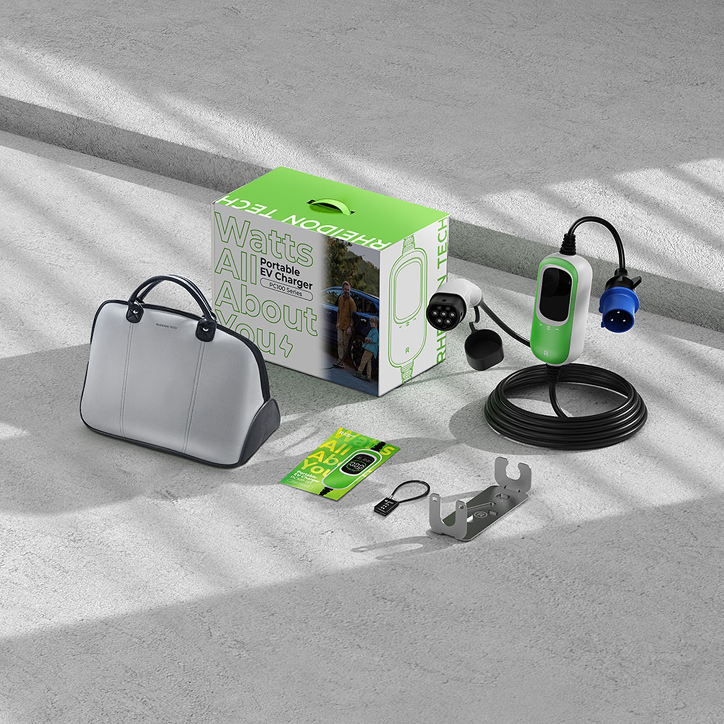 Carregador portátil RHEIDON TECH 7,2 kW tipo 2